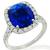 AGTA 6.03ct Sapphire DiamondRing