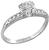 Estate Antique 0.70ct Old European Cut Diamond Platinum Engagement Ring and Lambert Brothers Wedding Band Set