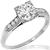 Estate Antique 1900s 0.78ct Old Mine Cut Diamond Platinum Engagement Ring