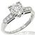 Old Mine Cut Diamond Platinum Engagement Ring