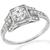 Antique Diamond Platinum Engagement Ring