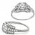 Estate Antique Art Deco 0.55ct Round Brilliant Diamond Platinum Engagement Ring