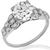 Art Deco GIA Diamond Engagement Ring