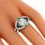 Antique GIA Diamond Onyx Emerald Platinum Ring