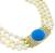  Turquoise Diamond Pearl Gold Necklace  | Israel Rose