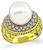 Estate Cassis Pearl 0.75ct Diamond Ring