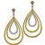 Diamond 18k White, Yellow & Pink Gold Chandelier Earrings