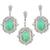 Opal Diamond Gold Earrings & Pendant Set  | Israel Rose