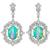 Opal Diamond Dangling Earrings