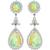 Opal Diamond Dangling Earrings