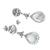 Diamond 14k White Gold Drop Earrings