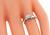 platinum round cut diamond engagement ring