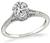 Estate GIA Certified 0.72ct Diamond Engagement Ring