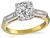 Estate GIA Certified 1.06ct Diamond Engagement Ring