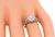 Edwardian Style Old Mine Cut Diamond Platinum Engagement Ring