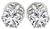 Estate GIA Certified 2.08cttw Diamond Stud Earrings