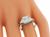 Radiant Cut Center Diamond 0.75ct Side Diamond Platinum Engagement Ring