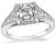 Estate GIA Certified 2.50ct Diamond Engagement Ring