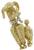 Estate Gold Poodle Pin Photo 2