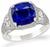 Estate JB Star 5.79ct Sapphire 1.70ct Diamond Engagement Ring