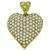 Estate Mayor's 2.50ct Round Cut Diamond 18k Yellow Gold Heart Pendant