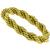 Estate Mid Century 1940s 18k Yellow Gold Rope Bracelet 