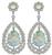 Estate Opal 2.64ct Diamond Dangling Earrings Photo 1