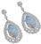 Estate Opal 3.00ct Diamond Earrings Photo 2