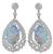 Estate Opal 3.00ct Diamond Earrings Photo 3