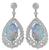 Estate Opal 3.00ct Diamond Earrings Photo 3