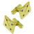 Estate Round Cut Sapphire & Diamond 14k Yellow Gold Cufflinks