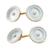 14k yellow and white gold mother of pearl seed pearl cufflinks 1