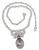 Round Cut Diamond South Sea Pearl 18k White Gold Necklace