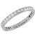 Estate Tiffany & Co 0.50ct Round Brilliant Cut Diamond Eternity Platinum Wedding Band 