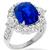 8.56ct Sapphire 3.00ct Diamond Gold Ring