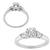 diamond platinum engagement ring photo  3
