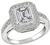 GIA 1.01ct Diamond Engagement Ring and Wedding Band Set
