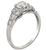 gia certified 0.52 round cut diamond vintage engagement ring 3