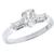 diamond 14k white gold engagement ring 1