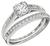 GIA Certified 0.60ct Diamond Engagement Ring and Wedding Band Set Photo 1
