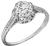 0.64ct diamond vintage engagement ring photo 1