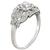 diamond estate platinum engagement ring