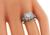 Art Deco Old Mine Cut Diamond Platinum Engagement Ring