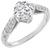 gia certified 0.92ct diamond engagement ring photo 1