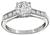 GIA Certified 1.00ct Diamond Engagement Ring Photo 1