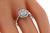 GIA Certified 1.04ct Diamond Halo Engagement Ring Photo 2