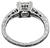 GIA Certified 1.11ct Diamond Onyx Engagement Ring Photo 3