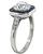 Diamond Sapphire Engagement Ring