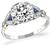GIA Certified 1.91ct Diamond Art Deco Engagement Ring