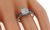 GIA Certified 2.01ct Diamond Sapphire Engagement Ring Photo 2